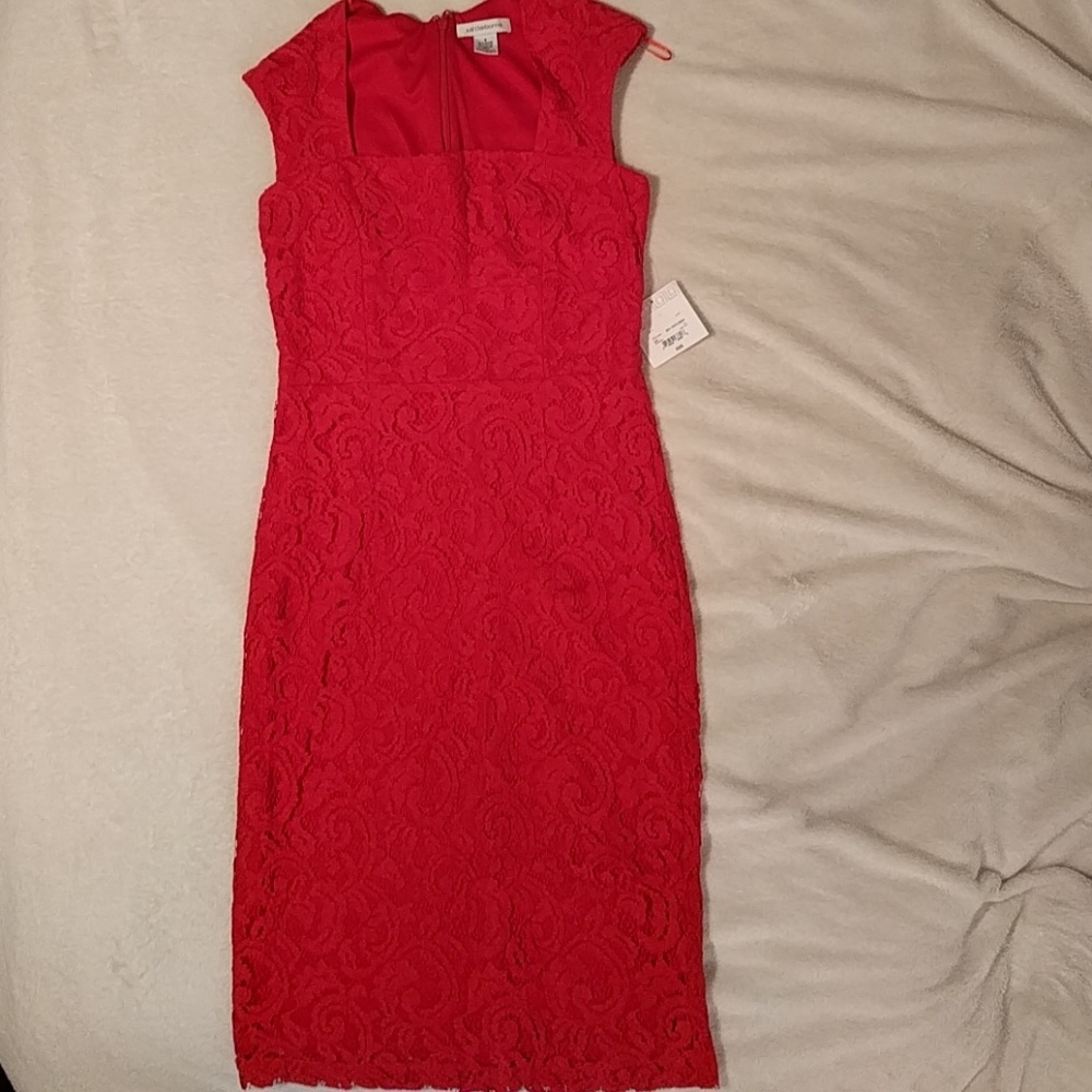Beautiful Liz Claiborne red dress.